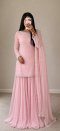 NOOR — Blush Pink Three-Piece Set