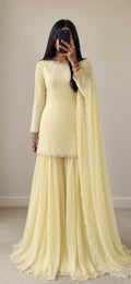 SITARA - Butter Yellow Three-Piece Set